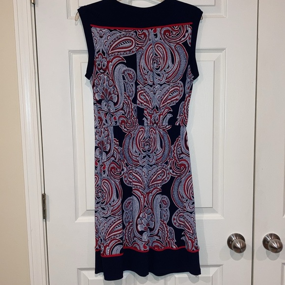 Enfocus Studio Red, Navy, and White Dress - like new condition - Picture 3 of 3